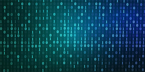 Digital data technology concept. Binary code. Background code content of binary software programming.