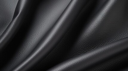 Black Faux Leather Detail