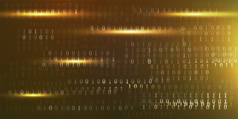 Digital data technology concept. Binary code. Background code content of binary software programming.