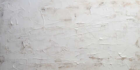 Wall Mural - Generative AI, Closeup of impasto abstract rough white art painting texture