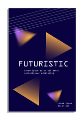 Wall Mural - futuristic violet poster concept. metaverse, cyberspace, virtual reality. cover or banner for websit