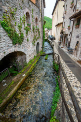 Canvas Print - Village of Rasiglia - Italy