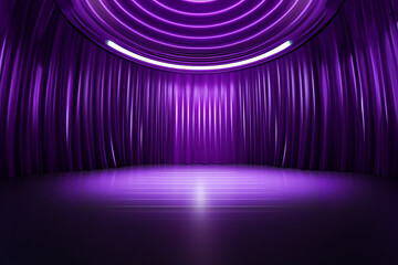empty purple room studio