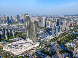 Aerospace Nanjing Financial Central City Landscape panoramic view