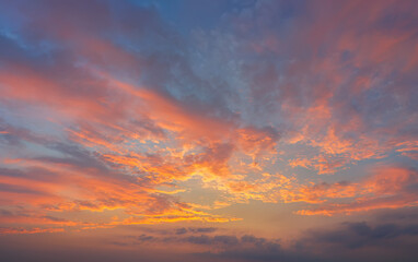 Wall Mural - sky clouds natural scenery when the outdoor dusk sunset
