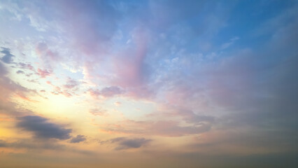 Wall Mural - sky clouds natural scenery when the outdoor dusk sunset