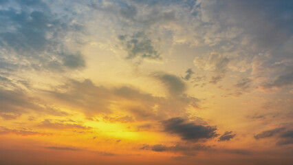Wall Mural - sky clouds natural scenery when the outdoor dusk sunset