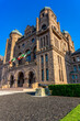 The Ontario Legislative Assembly Building, located in Toronto, Canada, was constructed in three phases. The east and west wings were built between 1886 and 1892, and the north wing was in 1927.