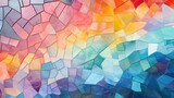 Fototapeta Młodzieżowe - colorful and serene rainbow abstract mosaic texture background, generative ai