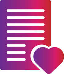 Poster - gradient style letter icon 
