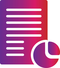 Poster - gradient style letter icon 