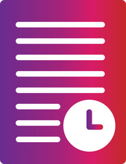 Poster - gradient style letter icon 