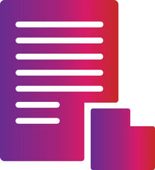 Poster - gradient style letter icon 