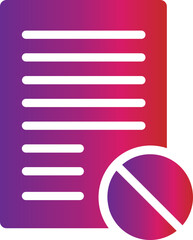 Poster - gradient style letter icon 