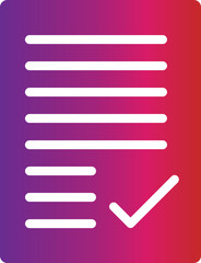 Poster - gradient style letter icon 