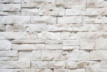White Stone Wall Texture Background