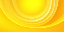 Bright Sunny Yellow Dynamic Abstract Background. Modern Lemon Orange Color. Fresh Business Banner For Sales, Event, Holiday, Party, Halloween, Birthday, Falling. 3d Lines With Soft, Generative AI