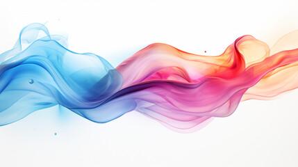 Poster - abstract colorful background with waves