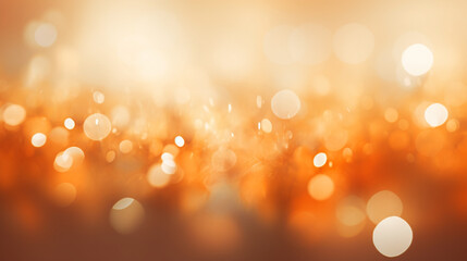 Poster - abstract bokeh background in shades of orange, evoking a sense of warmth and vibrancy