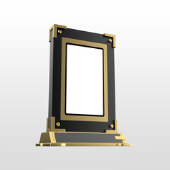 Leinwandbilder - NFT frame isolated with white background
