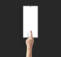 Leinwandbilder - hand holding a blank clipboard