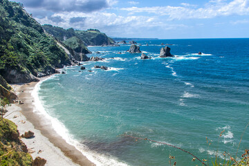 Sticker - Playa del silencio in Asturias, Spain