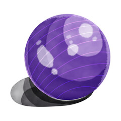 Sticker - watercolor yoga ball