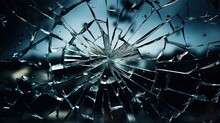 Broken Glass Window Ai Generated Image