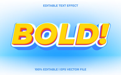 Poster - Bold 3d text effect with blue ice theme. bold typography for products tittle