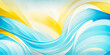 © Vita - Abstract water wave and blue yell copy space for text. teal, turquoise, aqua, blue, happy cartoon energy wavy motion for pool party or ocean beach travel. Web banner, backdrop, background graphic.
