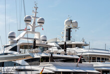 Luxury Yachts In A Harbour