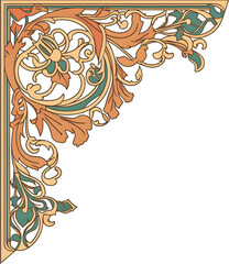 Poster - Art Nouveau Corners. Generative AI	
