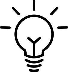 Aufkleber - Vector light bulb icon