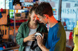 © frimufilms - Teens examining a VR headset