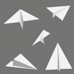 Paper airplanes designs Think differently, leadership, trends, creative solution and unique way concept. Be different.