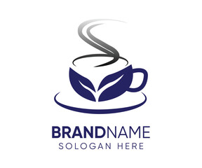 Coffee cup logo design. Coffee shop logo. Vector illustration