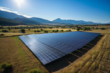 Wall Mural - solar power station, View of a Solar Farm