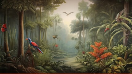 bird in the jungle