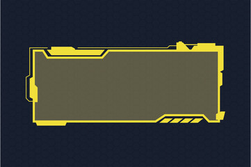 Wall Mural - digital interface hud elements set pack. user interface, frame screens. callouts titles, fui circle 