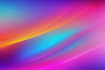 Wall Mural - Gradient curves blur neon light color light wave