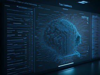 Poster - fingerprint on screen Generated Ai