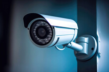 Cutting-Edge Home Security: Modern CCTV Camera Close-Up