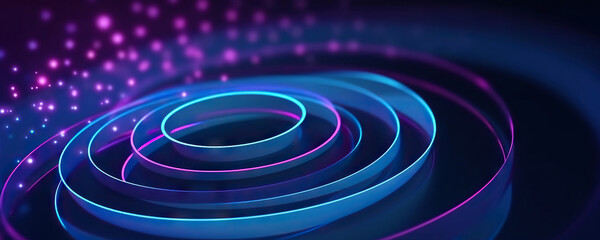Poster - abstract digital background. can be used for technological processes, neural networks and ai, digita