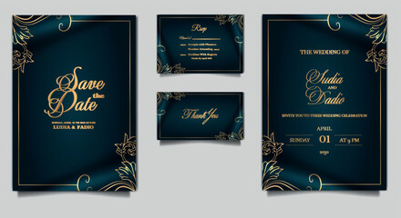 luxury wedding invitation cards