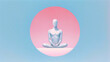 潜在意識とヨガ、スプリチュアル　yoga lotus position　|　Generative AI