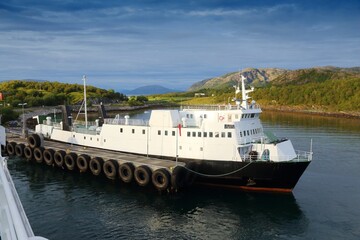 Sticker - Car ferry on Kystriksveien in Norway