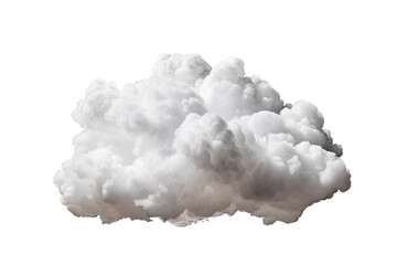 Wall Mural - Genuine clouds can be seen as separate white formations against a black background. A realistic cloud, white and isolated, appears against a black backdrop. A cutout of a white, fluffy cumulus cloud