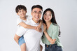© 1112000 - A family on a white background