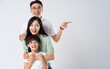 © 1112000 - A family on a white background