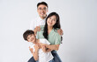 © 1112000 - A family on a white background